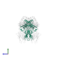 HLA class II histocompatibility antigen, DR alpha chain in PDB entry 1seb, assembly 1, side view.