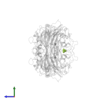 SULFATE ION in PDB entry 1sih, assembly 1, side view.