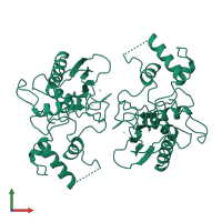 Stromelysin-1 in PDB entry 1slm, assembly 1, front view.