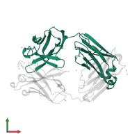 Ig lambda-1 chain V region in PDB entry 1sm3, assembly 1, front view.