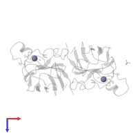 ZINC ION in PDB entry 1sos, assembly 1, top view.