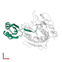 Subtilisin BPN' in PDB entry 1spb, assembly 1, front view.