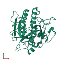 Subtilisin BPN' in PDB entry 1st2, assembly 1, front view.