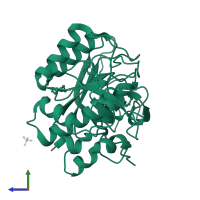 Subtilisin BPN' in PDB entry 1st2, assembly 1, side view.