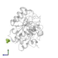 SULFATE ION in PDB entry 1st2, assembly 1, side view.