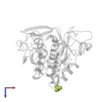 SULFATE ION in PDB entry 1st2, assembly 1, top view.