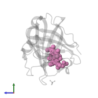 PROTOPORPHYRIN IX CONTAINING FE in PDB entry 1sxw, assembly 1, side view.