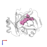 PROTOPORPHYRIN IX CONTAINING FE in PDB entry 1sxw, assembly 1, top view.