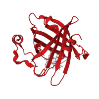 The deposited structure of PDB entry 1sxy contains 1 copy of CATH domain 2.40.128.20 (Lipocalin) in Nitrophorin-4. Showing 1 copy in chain A.