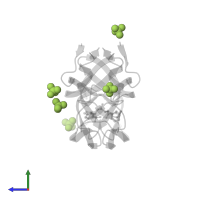 PHOSPHATE ION in PDB entry 1t3r, assembly 1, side view.