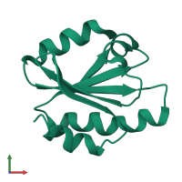 PDB entry 1trw coloured by chain, front view.