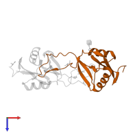 Snaclec EMS16 subunit beta in PDB entry 1ukm, assembly 1, top view.