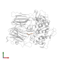 PEPTIDE LIGAND GLU-PHE-SER-PRO in PDB entry 1uoq, assembly 1, front view.