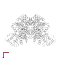 SULFATE ION in PDB entry 1up6, assembly 1, top view.