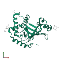 Mono-ADP-ribosyltransferase C3 in PDB entry 1uzi, assembly 1, front view.