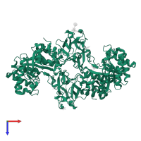 Beta-xylanase in PDB entry 1v6w, assembly 1, top view.