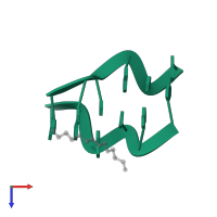 5'-D(*CP*GP*CP*GP*CP*G)-3' in PDB entry 1v9g, assembly 1, top view.