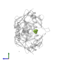 ACETIC ACID in PDB entry 1vch, assembly 2, side view.