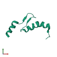 Monomeric assembly 1 of PDB entry 1vdi coloured by chemically distinct molecules, front view.