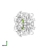 PYRIDOXAL-5'-PHOSPHATE in PDB entry 1vfh, assembly 1, side view.