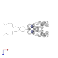 ZINC ION in PDB entry 1wjb, assembly 1, top view.