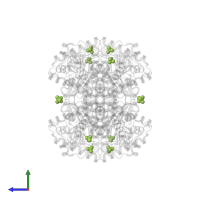 SULFATE ION in PDB entry 1wl5, assembly 1, side view.