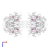 GLYCEROL in PDB entry 1wl5, assembly 1, top view.