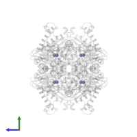 MANGANESE (II) ION in PDB entry 1wl9, assembly 1, side view.