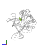 GLYCEROL in PDB entry 1xc8, assembly 1, side view.