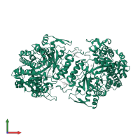 Vitamin B12-dependent ribonucleotide reductase in PDB entry 1xjg, assembly 1, front view.