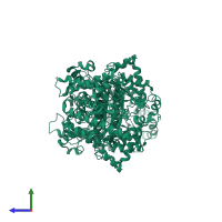 Vitamin B12-dependent ribonucleotide reductase in PDB entry 1xjg, assembly 1, side view.