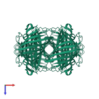 GFP-like non-fluorescent chromoprotein FP595 in PDB entry 1xqm, assembly 1, top view.