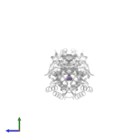 MANGANESE (II) ION in PDB entry 1xuz, assembly 1, side view.