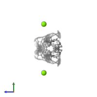 MAGNESIUM ION in PDB entry 1xvn, assembly 1, side view.