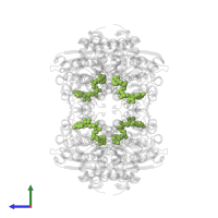 NICOTINAMIDE-ADENINE-DINUCLEOTIDE in PDB entry 1xwf, assembly 1, side view.