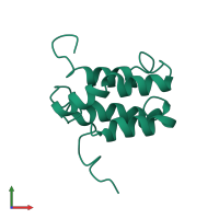 Protein mistic in PDB entry 1ygm, assembly 1, front view.