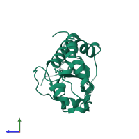 M-phase inducer phosphatase 2 in PDB entry 1yml, assembly 1, side view.