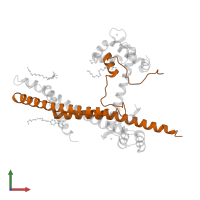 Troponin I, fast skeletal muscle in PDB entry 1ytz, assembly 1, front view.