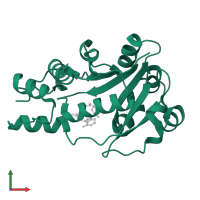 Probable nicotinate-nucleotide adenylyltransferase in PDB entry 1yun, assembly 2, front view.