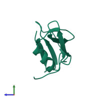 DUF3203 family protein in PDB entry 1ywy, assembly 1, side view.