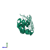 Notch 1 intracellular domain in PDB entry 1yyh, assembly 1, side view.