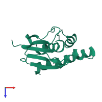 Arsenate reductase in PDB entry 1z2e, assembly 1, top view.
