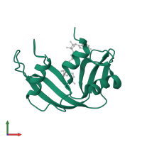 Ribonuclease pancreatic in PDB entry 1z6d, assembly 2, front view.