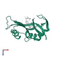 Ribonuclease pancreatic in PDB entry 1z6d, assembly 2, top view.