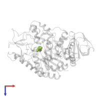 2-AMINO-2-HYDROXYMETHYL-PROPANE-1,3-DIOL in PDB entry 1zja, assembly 1, top view.