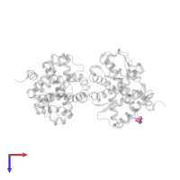 SULFATE ION in PDB entry 1zuc, assembly 1, top view.