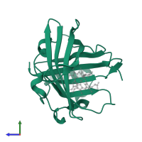 Nitrophorin-2 in PDB entry 2a3f, assembly 1, side view.