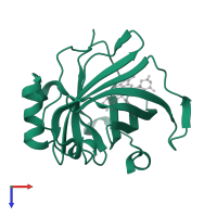 Nitrophorin-2 in PDB entry 2a3f, assembly 1, top view.