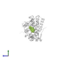 PROGESTERONE in PDB entry 2aa5, assembly 1, side view.