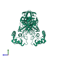 3C-like proteinase nsp5 in PDB entry 2amd, assembly 1, side view.